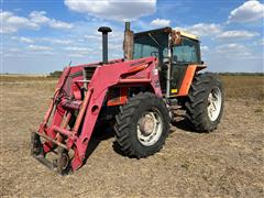 1986 Massey Ferguson 3545 MFWD Tractor W/Loader 