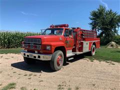 1985 Ford F800 S/A Fire Truck 