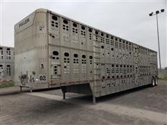 1998 Wilson PSDCL-302 50' T/A Aluminum Livestock Trailer 
