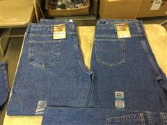 Carhartt 40 X 30 Flannel Lined Straight Leg Jeans 