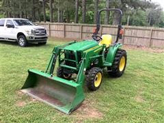 2014 John Deere 3032E MFWD Compact Utility Tractor W/Loader 