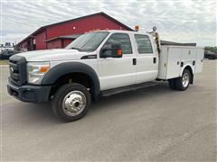 2012 Ford F550 XL Super Duty 4x4 Crew Cab Service Truck 