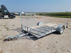 12' Galvanized S/A Utility Trailer 