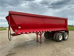 1989 Hilbilt 22' Frameless T/A End Dump Trailer 