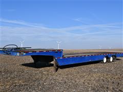 2000 Trail-Eze DHT7042 T/A Drop Deck Trailer W/Hyd Tail Section 