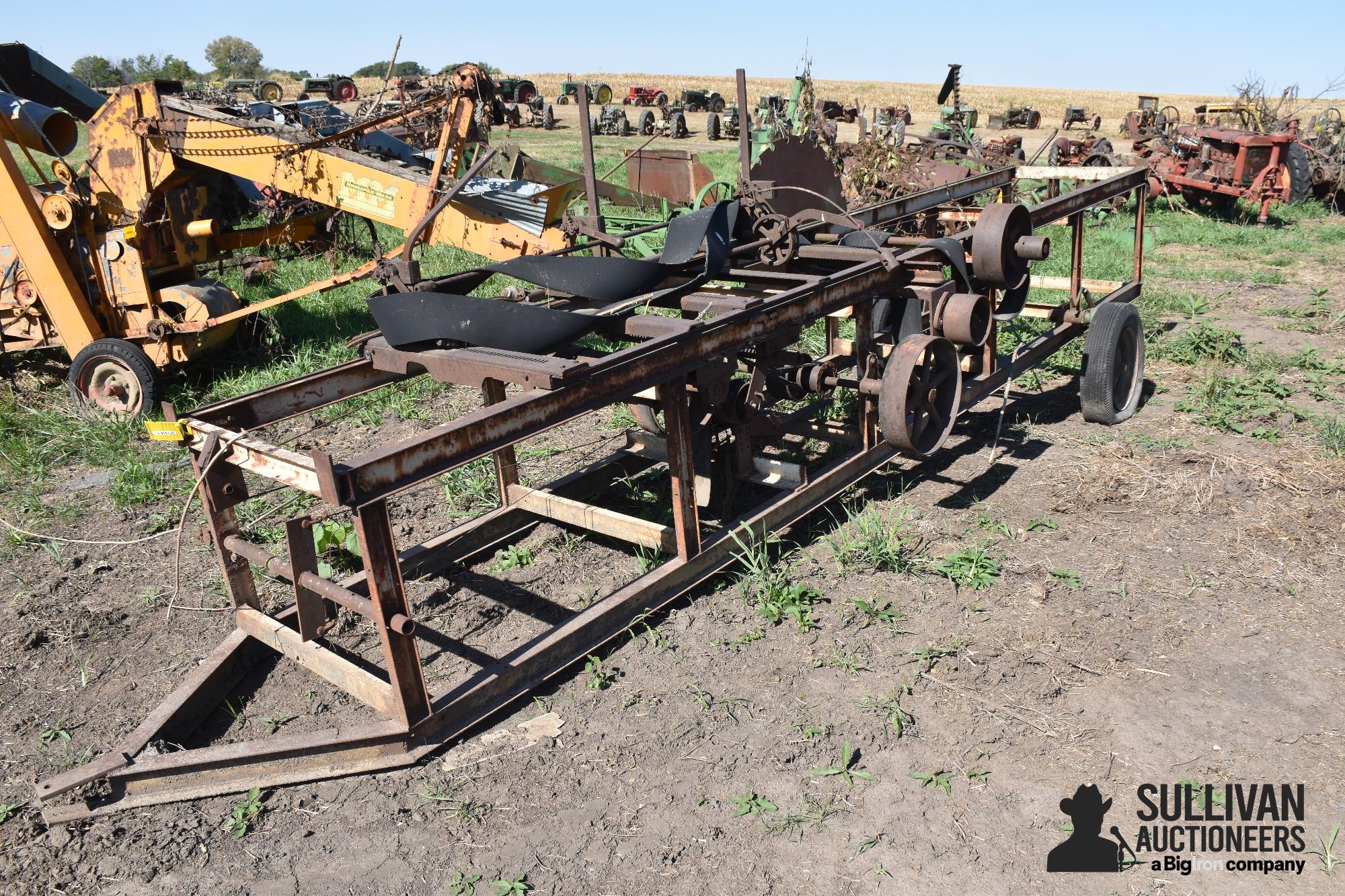 Antique Belt Driven Saw Mill On Trailer 