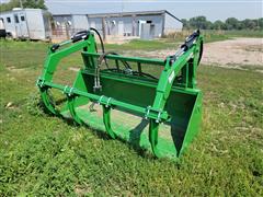 MDS 555IG-7 7' Wide Grapple Bucket Loader Attachment 