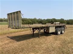 1972 Southwest Truck Body M127A27 28' T/A Military Flatbed Trailer 