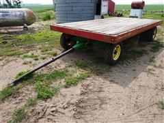 Schweiger's DE LUXE 8' X 15' Flatbed Hay Wagon W/John Deere Gear 