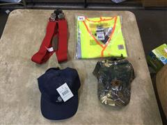 Carhartt Caps, Suspenders & Reflective Safety Vest 