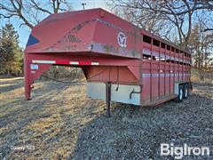 1994 Hillsboro T/A Gooseneck Livestock Trailer 