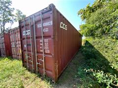 2013 Evergreen Heavy Ind 40' High Cube Steel Conex Shipping Container 