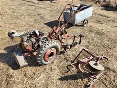 Montgomery Ward Plow-Trac WS6 Tractor W/Attachments 