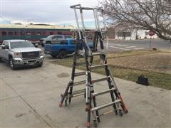Little Giant 5-9 Adjustable Safety Cage Ladder 