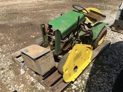 John Deere 110 Garden Tractor W/Mower Deck 