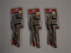 3 Crescent Straight Jaw Locking Pliers 