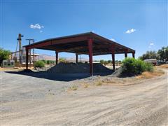 Red Steel Iron Building 