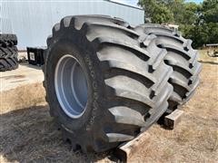 Firestone 1250/45-32 Floatation Combine Tires/Rims 