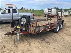 1990 Hull 8X25 T/A Utility Trailer 