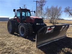 2011 Case IH Magnum 335 MFWD Tractor W/Grouser 2200 14' Wide Front Blade 