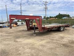 1995 Titan 8x24 T/A Dovetail Flatbed Trailer 