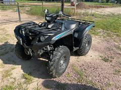 2018 Yamaha Grizzly 700 4WD ATV W/Snowblade 