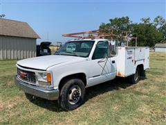 1998 GMC C3500 SL 2WD Dually Utility Truck 