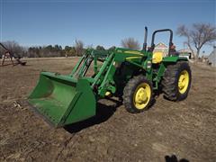 2012 John Deere 5075E MFWD Tractor W/Loader 