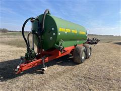1999 Balzer 3000 Magnum T/A Manure Wagon w/ Injection Knives 