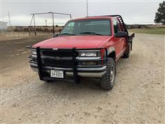 1996 Chevrolet 2500 4x4 Extended Cab Flatbed Pickup 