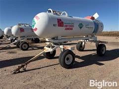 American Welding 1000-Gallon NH3 Tank On Running Gear 