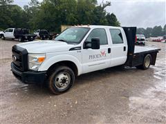 2011 Ford F350 2WD Crew Cab Flatbed Pickup 