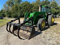 1990 John Deere 4955 MFWD Tractor W/Loader 