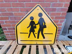 School Cross Walk Sign 