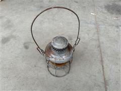 AdLake-Kero C&N .w. Railroad Antique Caboose Amber Lantern 