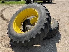 Firestone 18.4-38 Tires On JD Rims 