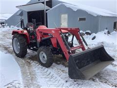 2020 Mahindra 4550 4WD Utility Tractor W/ Loader 