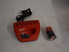 Milwaukee M12 Red Lithium CP 2.0 Battery With Charger 