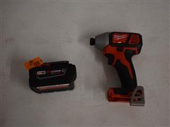 Milwaukee M18 Red Lithium 1/4" Hex Impact Driver With XC 5.0 Battery 