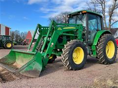 2009 John Deere 6430 MFWD Tractor W/Loader 