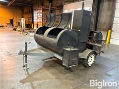 Portable Smoker Grill W/Rotisserie 