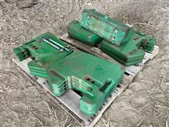 John Deere Tractor Suitcase Weights W/Weight Bracket 