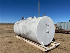 Underwriters Laboratories 4,000 Gallon Skid Mounted Fiberglass Lined Steel Fuel Tank 