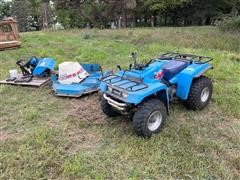 1988 Yamaha Terrapro PTO 4-Wheeler W/ Mower & Tiller 