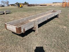 Wood Feed Bunk 