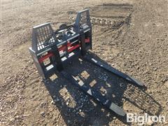 Handy HF2T Hydraulic Pallet Forks Skid Steer Attachment 