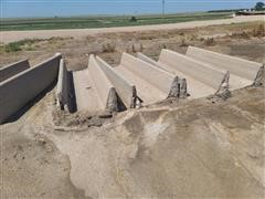 Concrete Fence Line Feed Bunks 