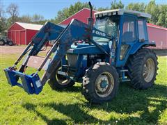 1988 Ford 5610 MFWD Tractor W/Loader 