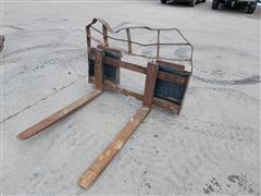 Mah Pallet Fork Skid Steer Attachment 