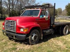1996 Ford F800 S/A Flatbed Truck 